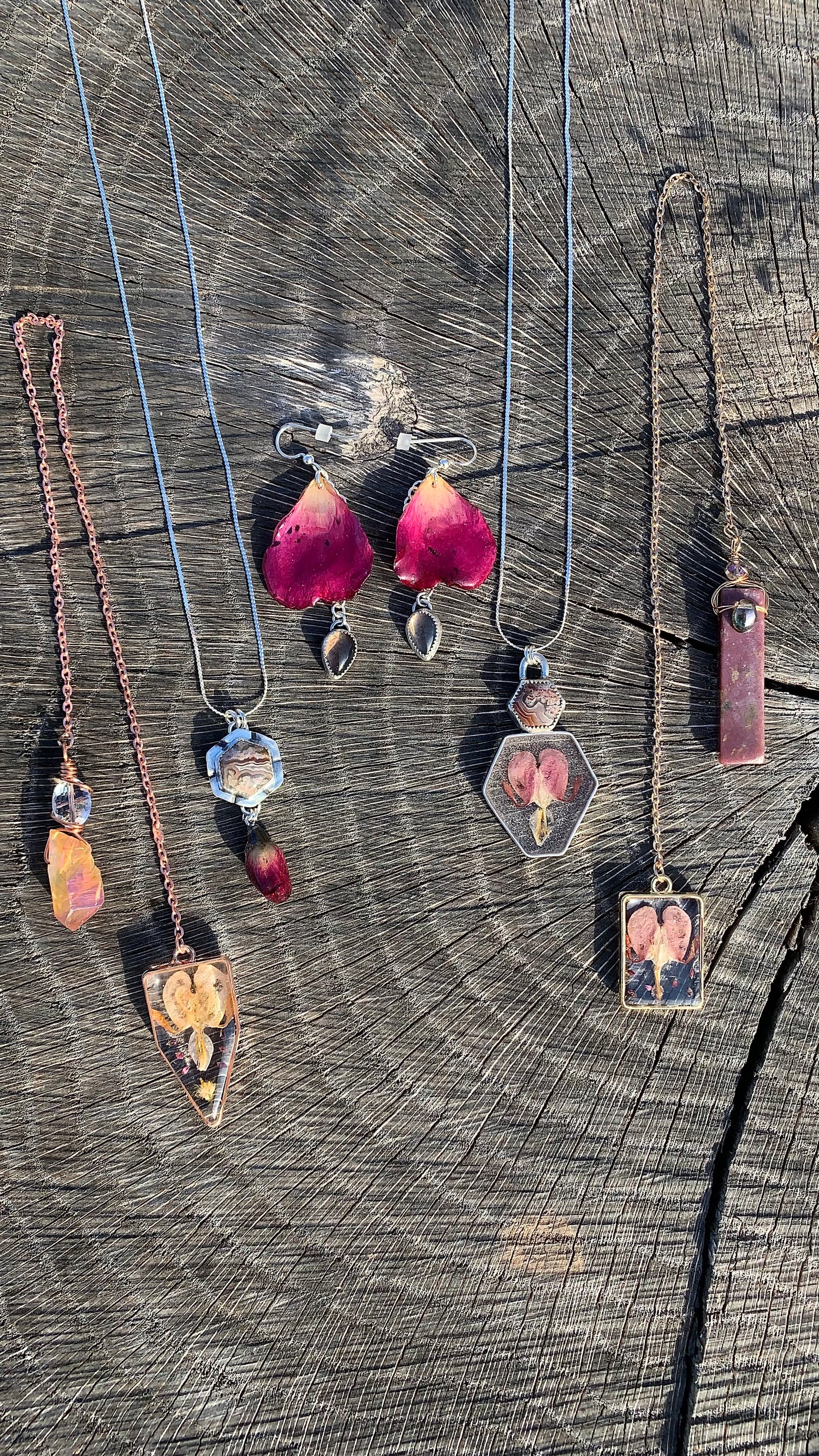 Rose Bud Drop Necklace