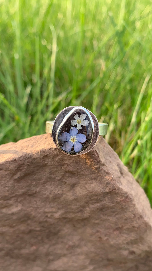 Double Forget-Me-Not Ring
