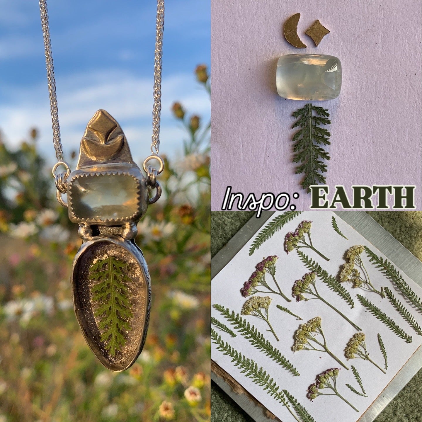Lush Prehnite & Yarrow Necklace