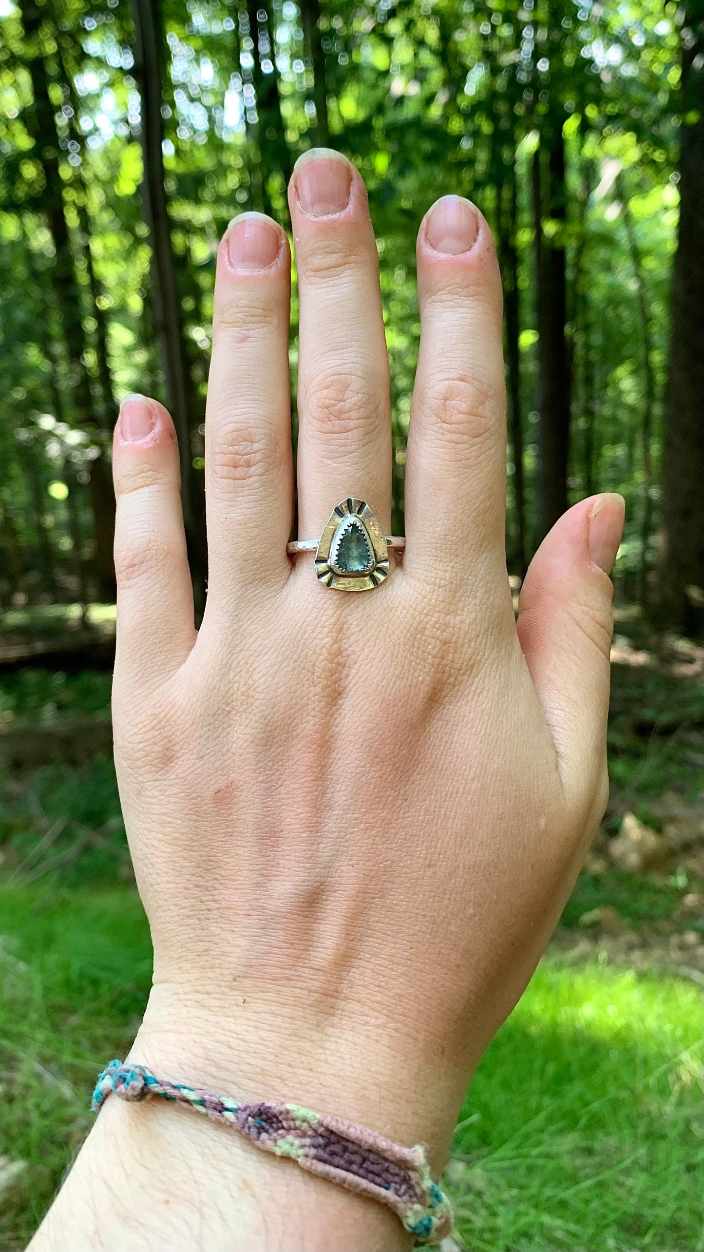 Teal Kyanite Ring