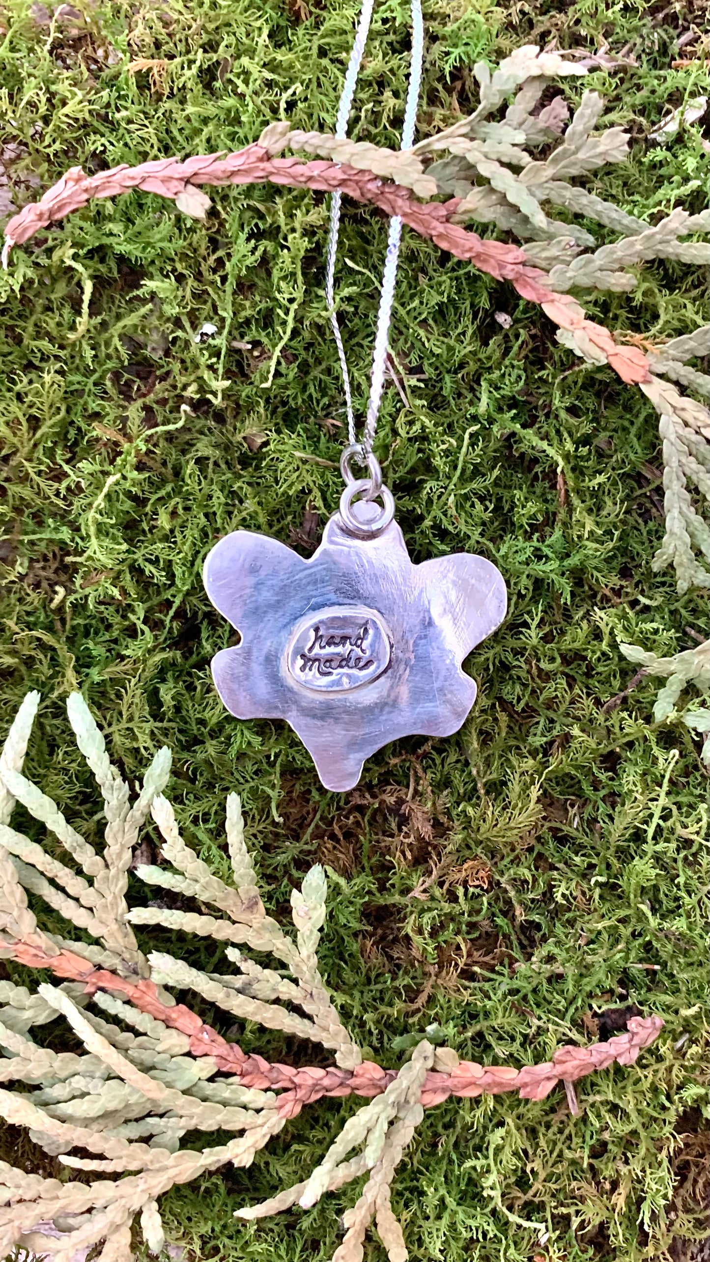 Forget-Me-Not & Smoky Quartz Necklace