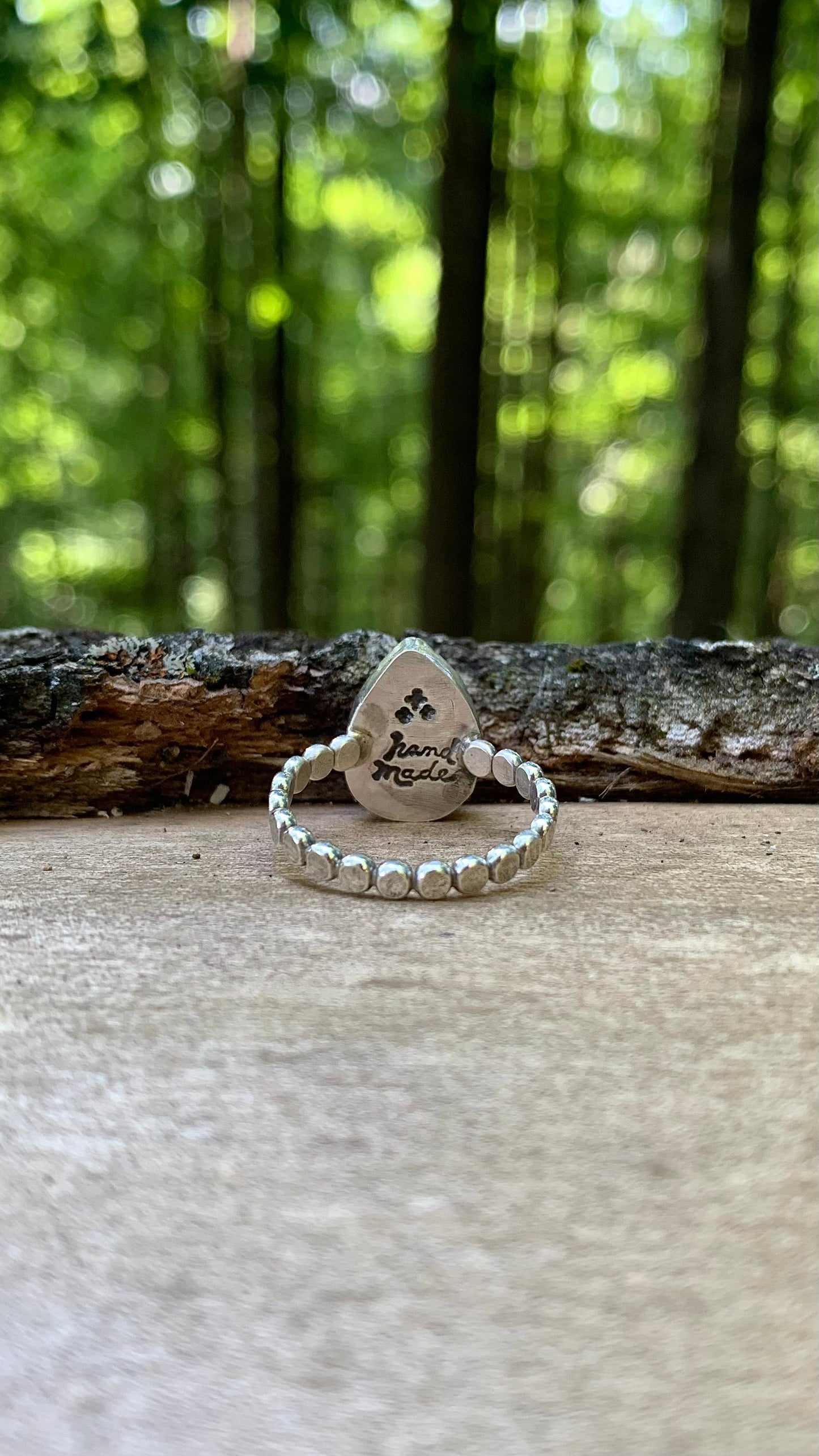 Rainbow Fluorite Ring