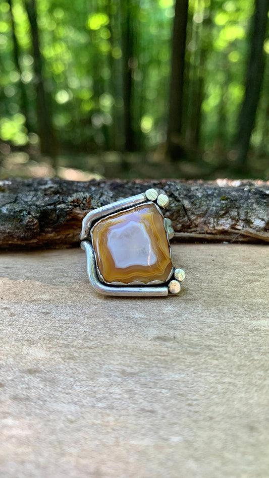 Groovy Montana Agate Ring