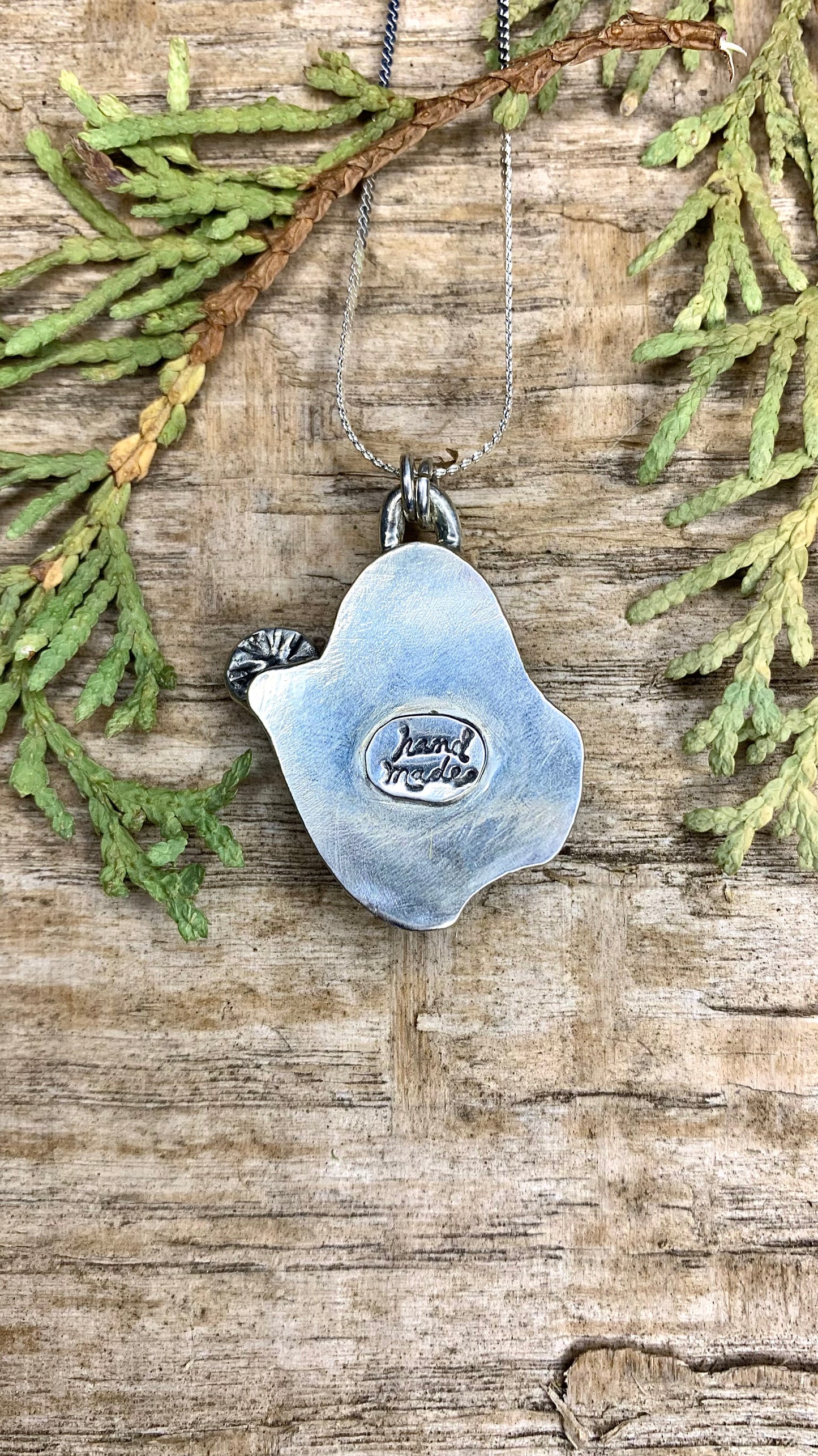 Golden Labradorite Mushroom Necklace