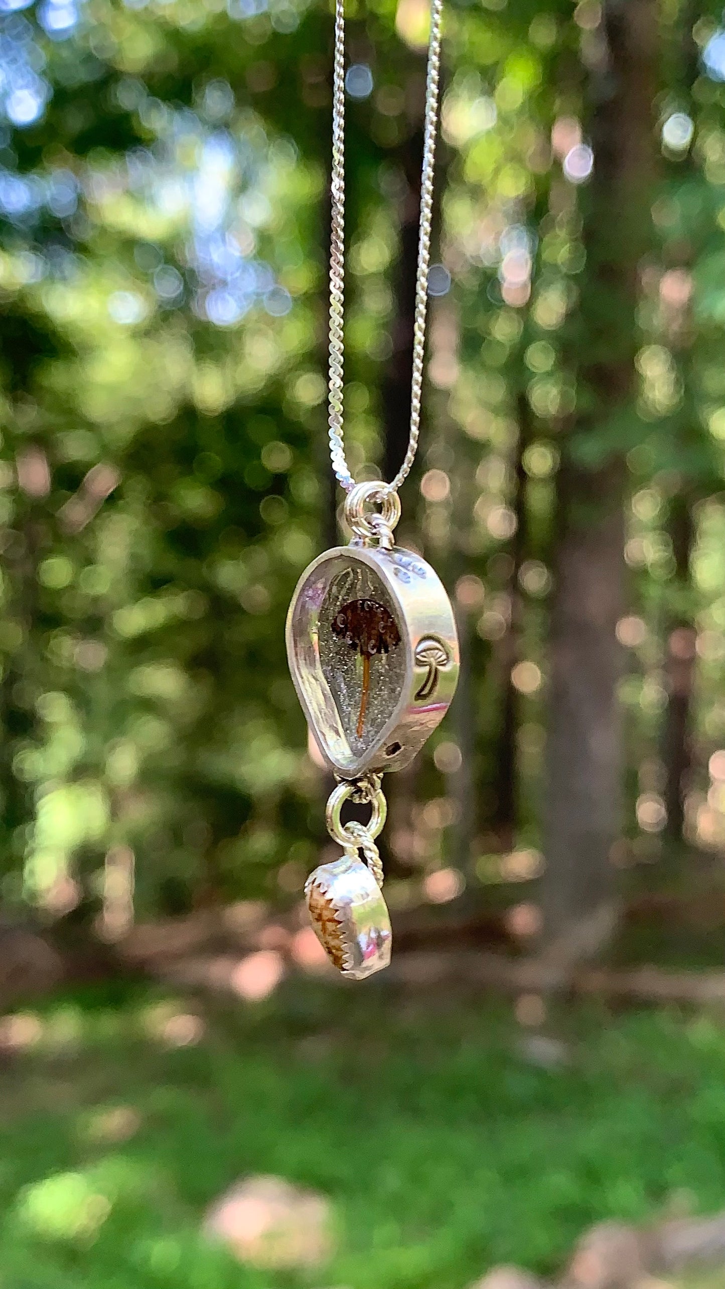 Mushroom & Jasper Necklace