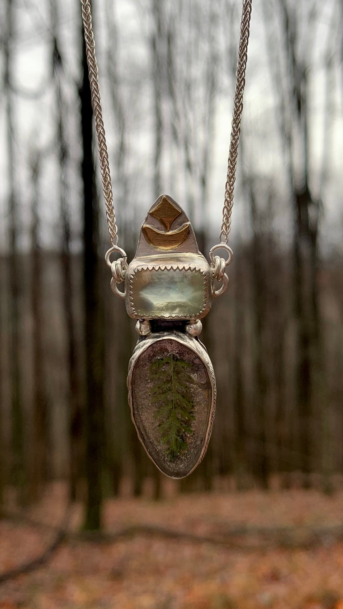 Lush Prehnite & Yarrow Necklace
