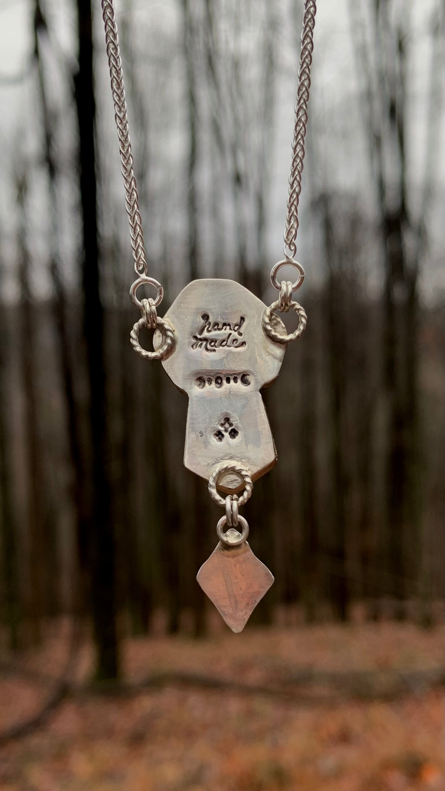 Snowflake & Phantom Lemon Quartz Necklace