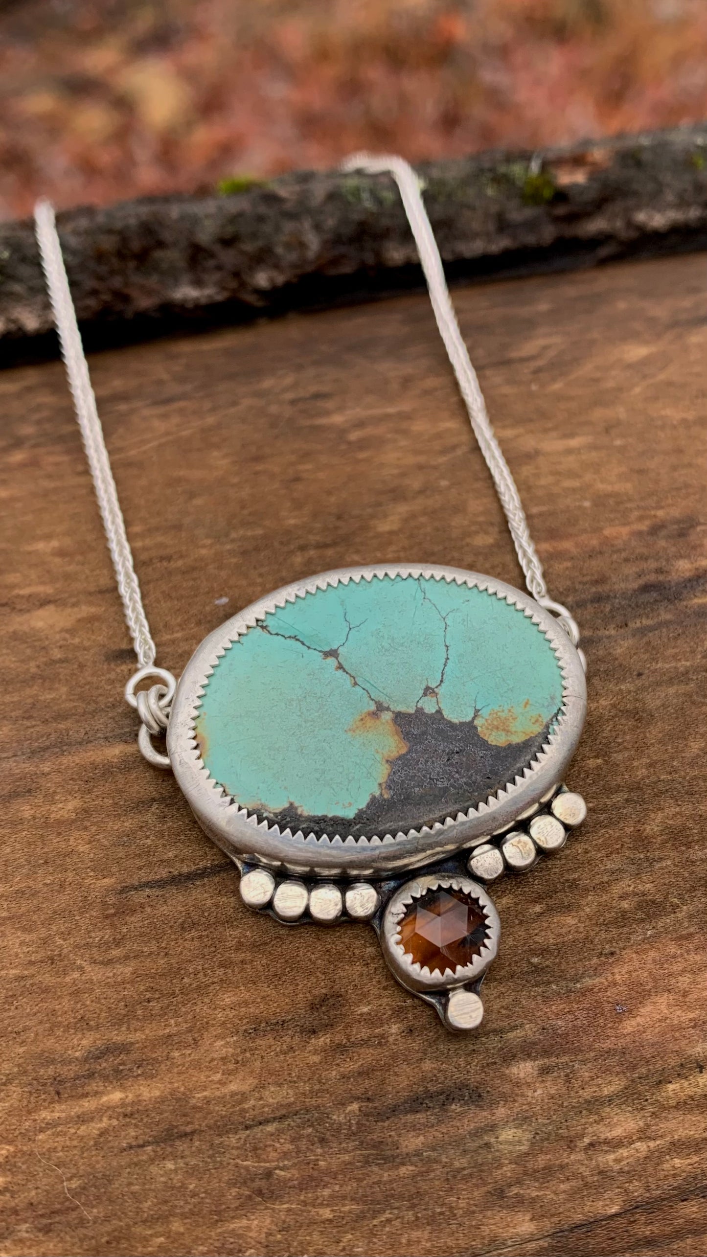 Turquoise & Montana Agate Necklace