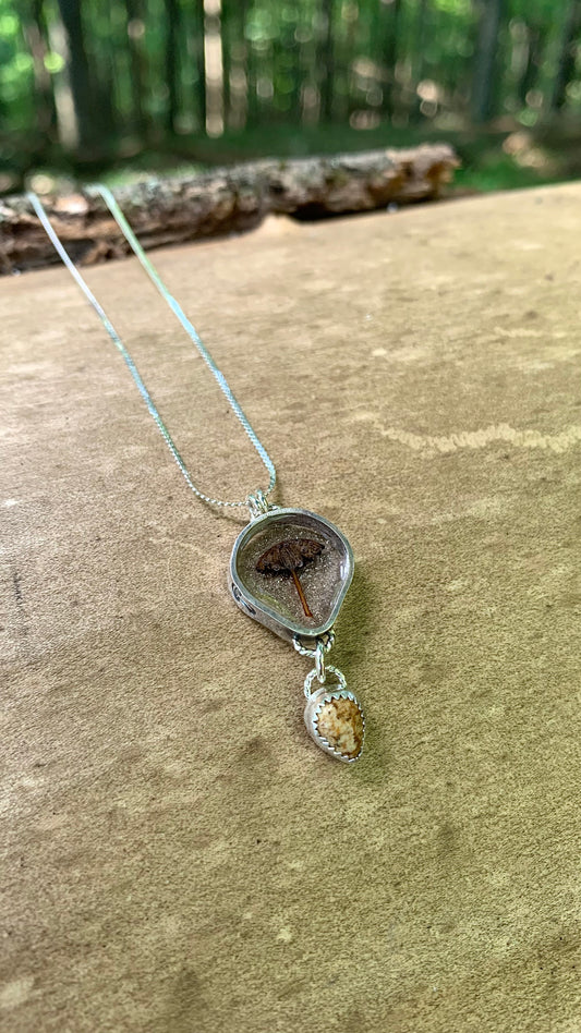 Mushroom & Jasper Necklace