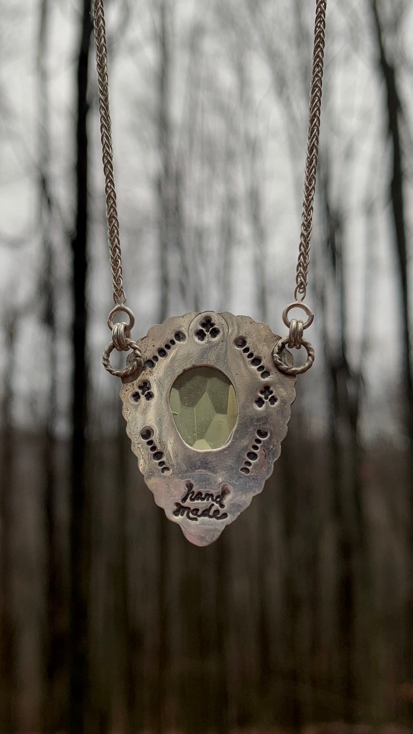 Lemon Quartz Statement Necklace