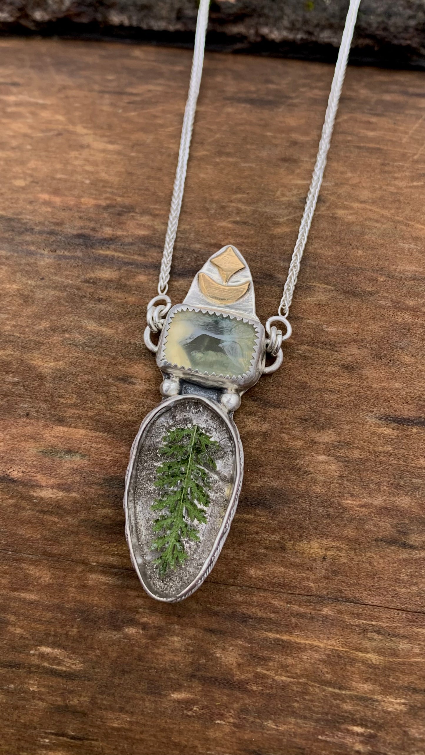 Lush Prehnite & Yarrow Necklace
