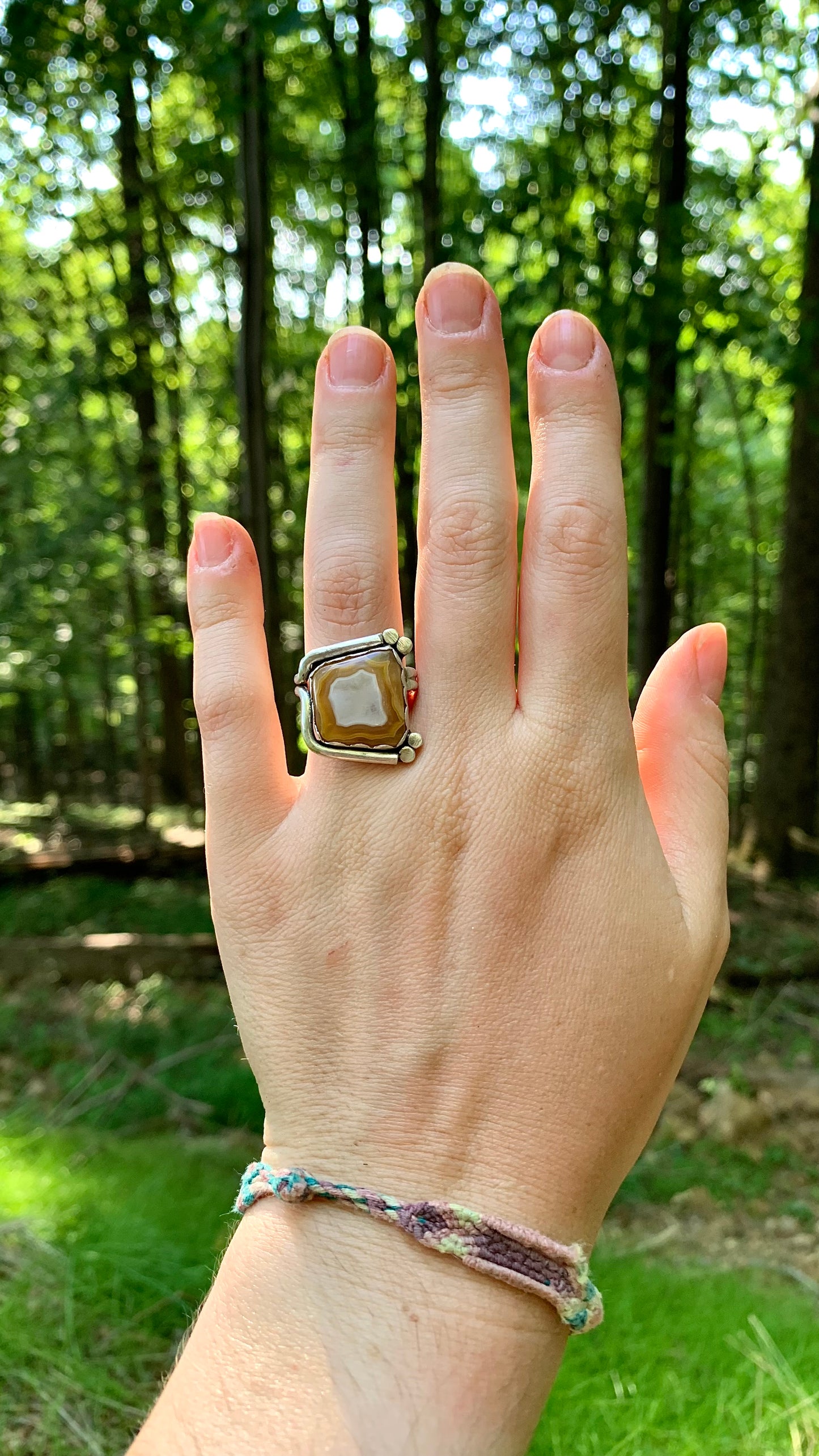 Groovy Montana Agate Ring