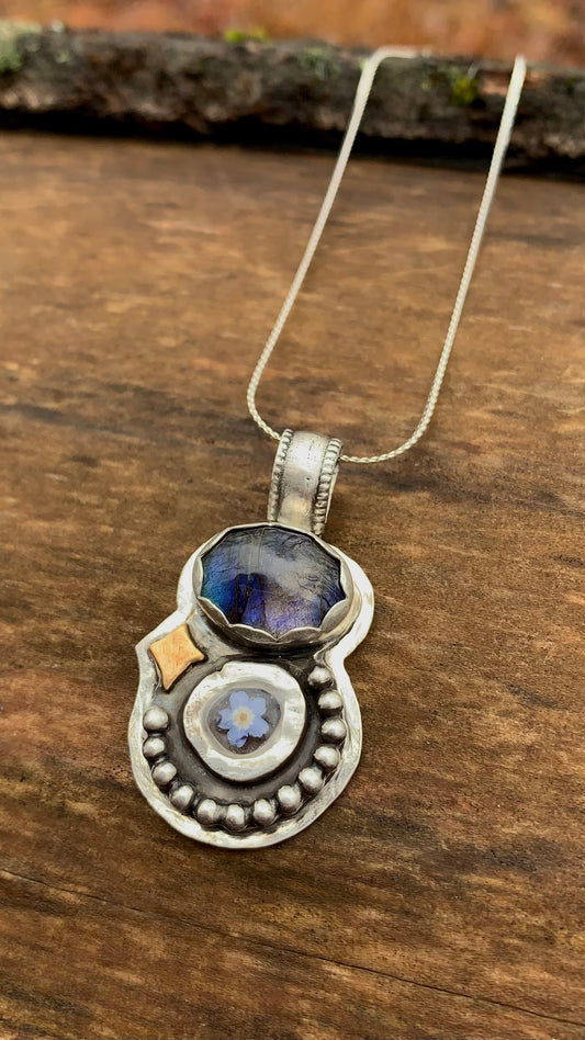 Glistening Labradorite Necklace