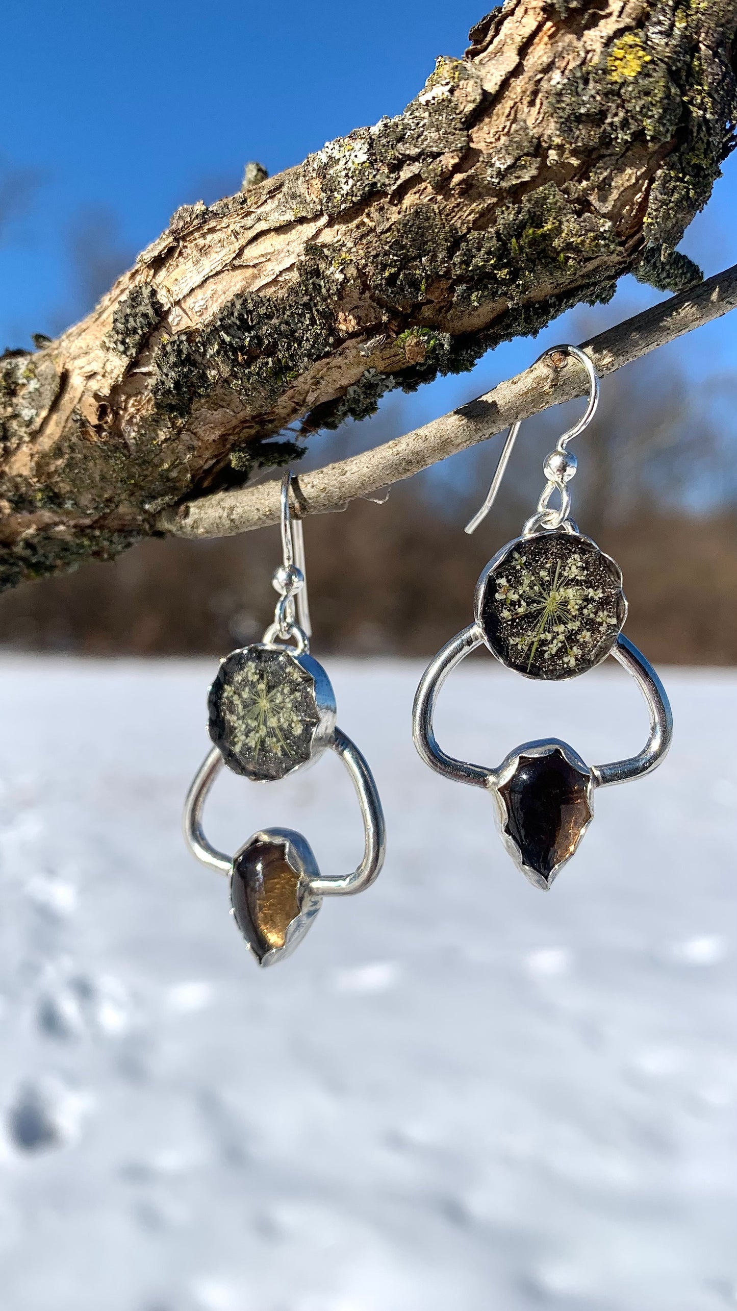 Queen Anne’s Lace (Snowflake) Earrings