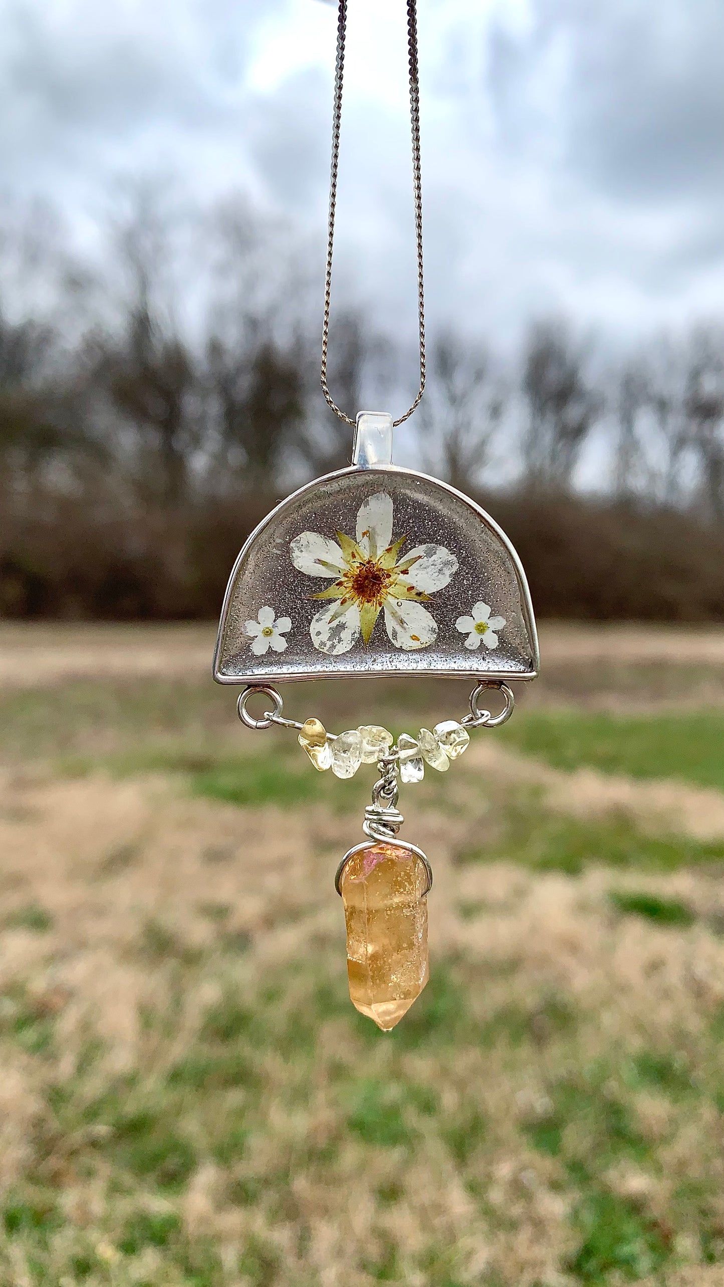 Strawberry Bloom Necklace