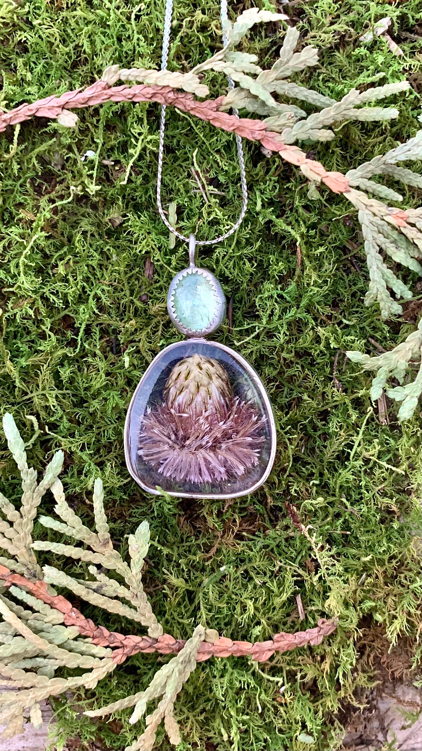 Thistle & Moss Kyanite Necklace