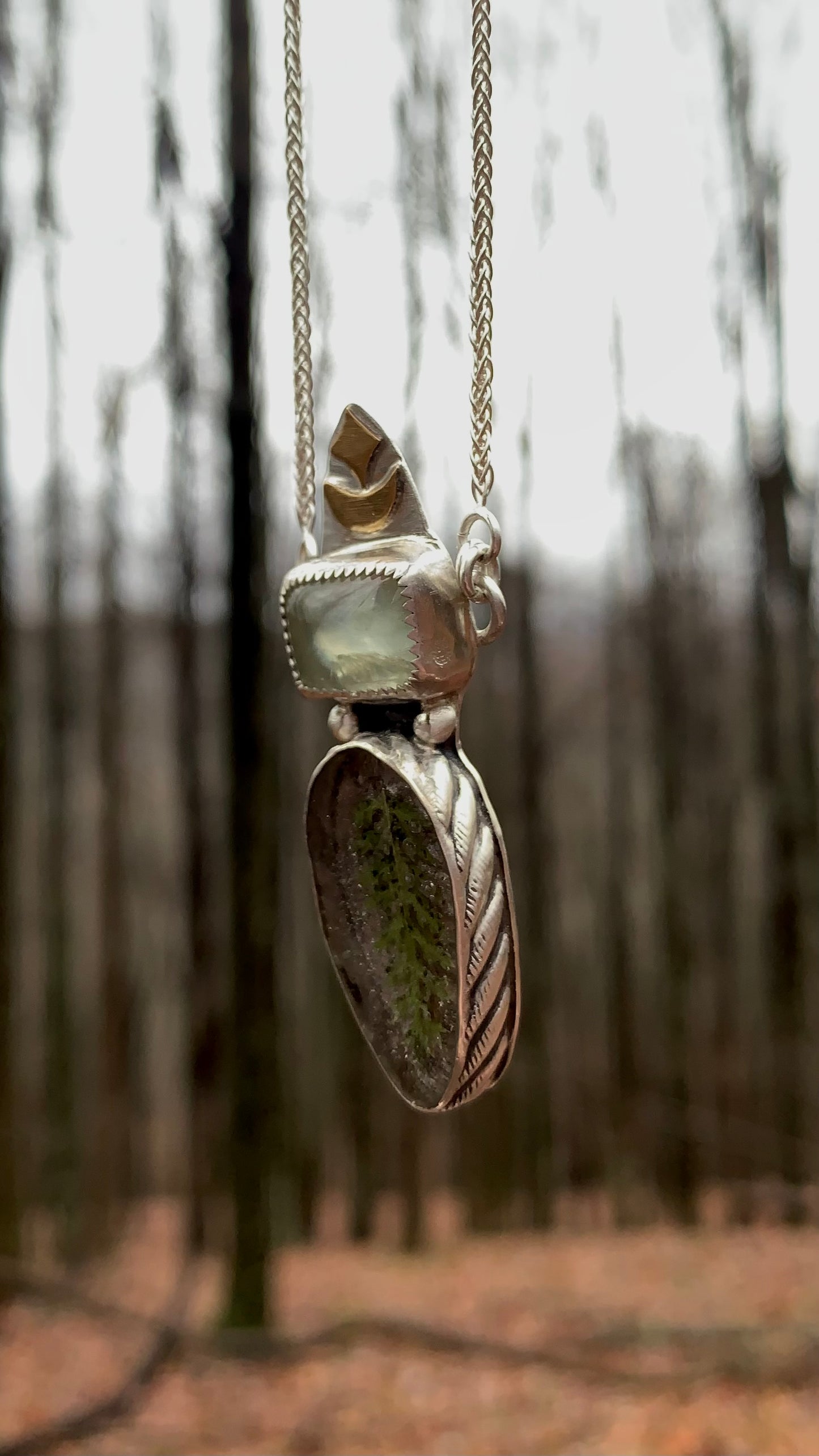 Lush Prehnite & Yarrow Necklace