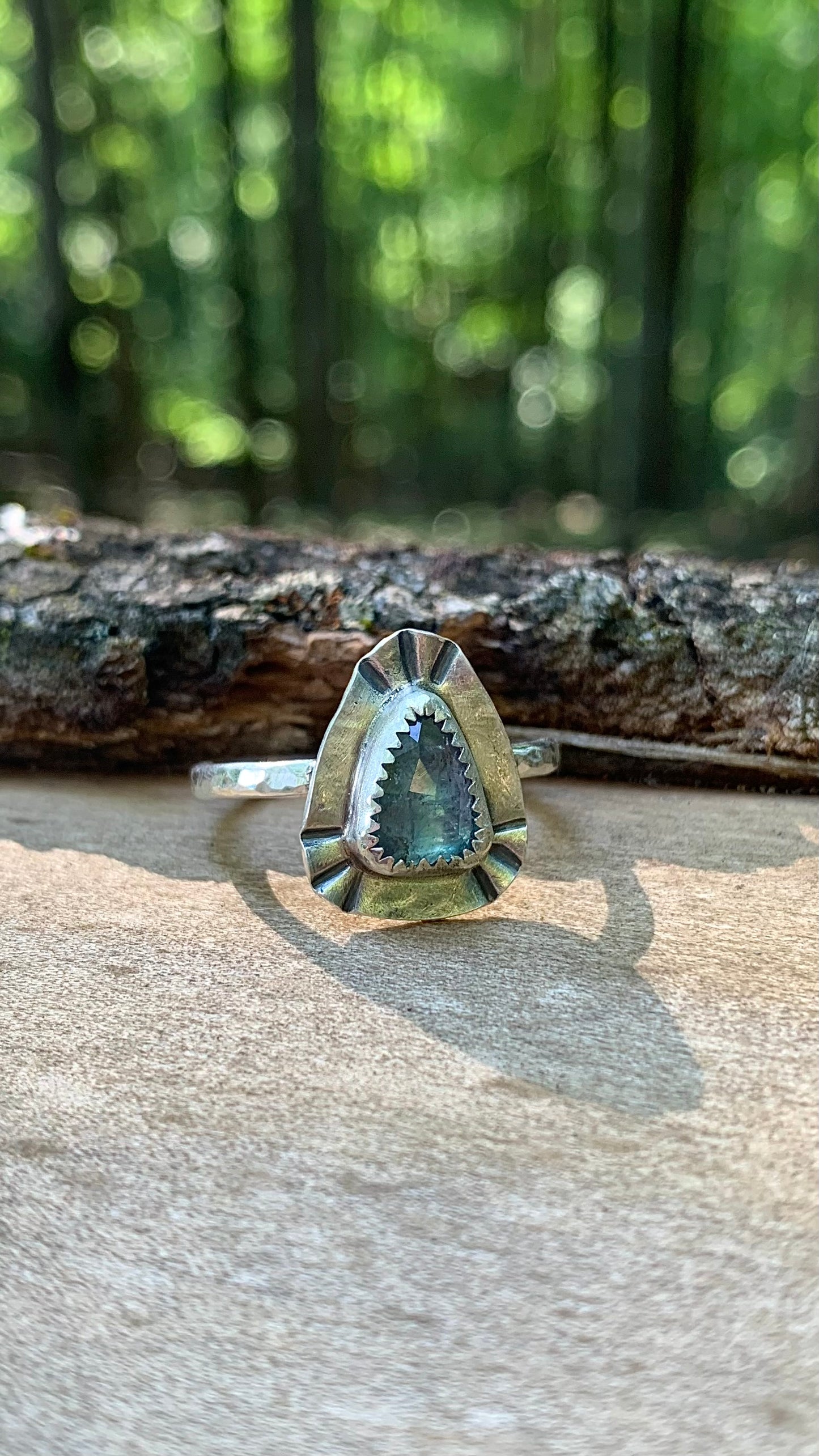 Teal Kyanite Ring